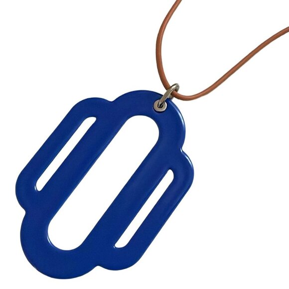 Auth HERMES Attrage - Light Blue Orange Multi Patent Leather Leather None - Picture 3 of 4